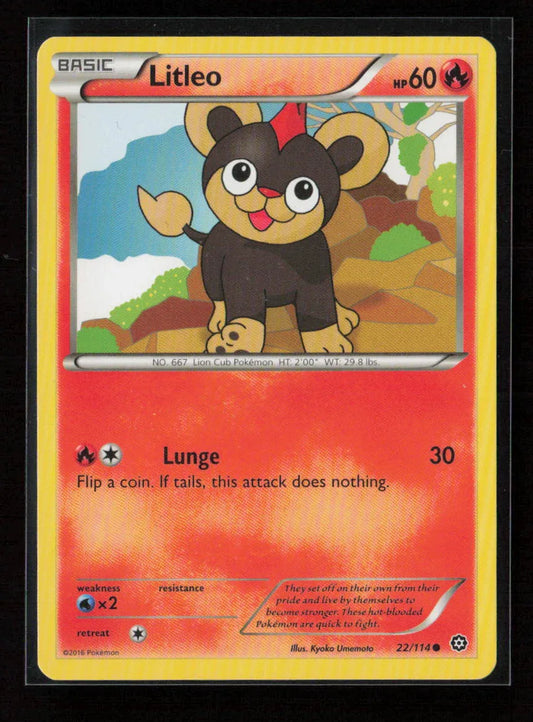 Litleo Common XY - Steam Siege 22/114 NM - Kang's Collectibles