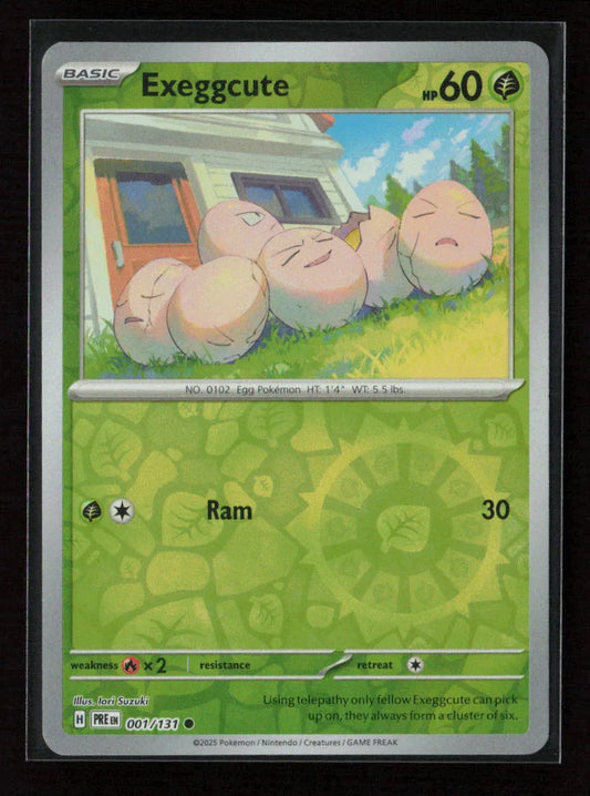 Exeggcute Common SV: Prismatic Evolutions 001/131 NM - Kang's Collectibles