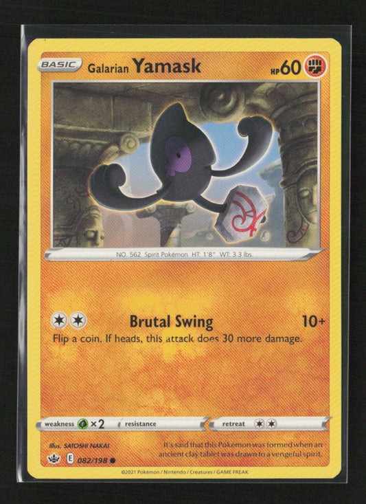 Galarian Yamask Common SWSH06: Chilling Reign 082/198 LP