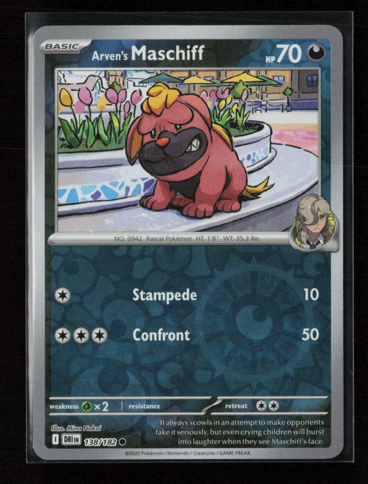 Arven's Maschiff Common SV10: Destined Rivals 138/182 NM