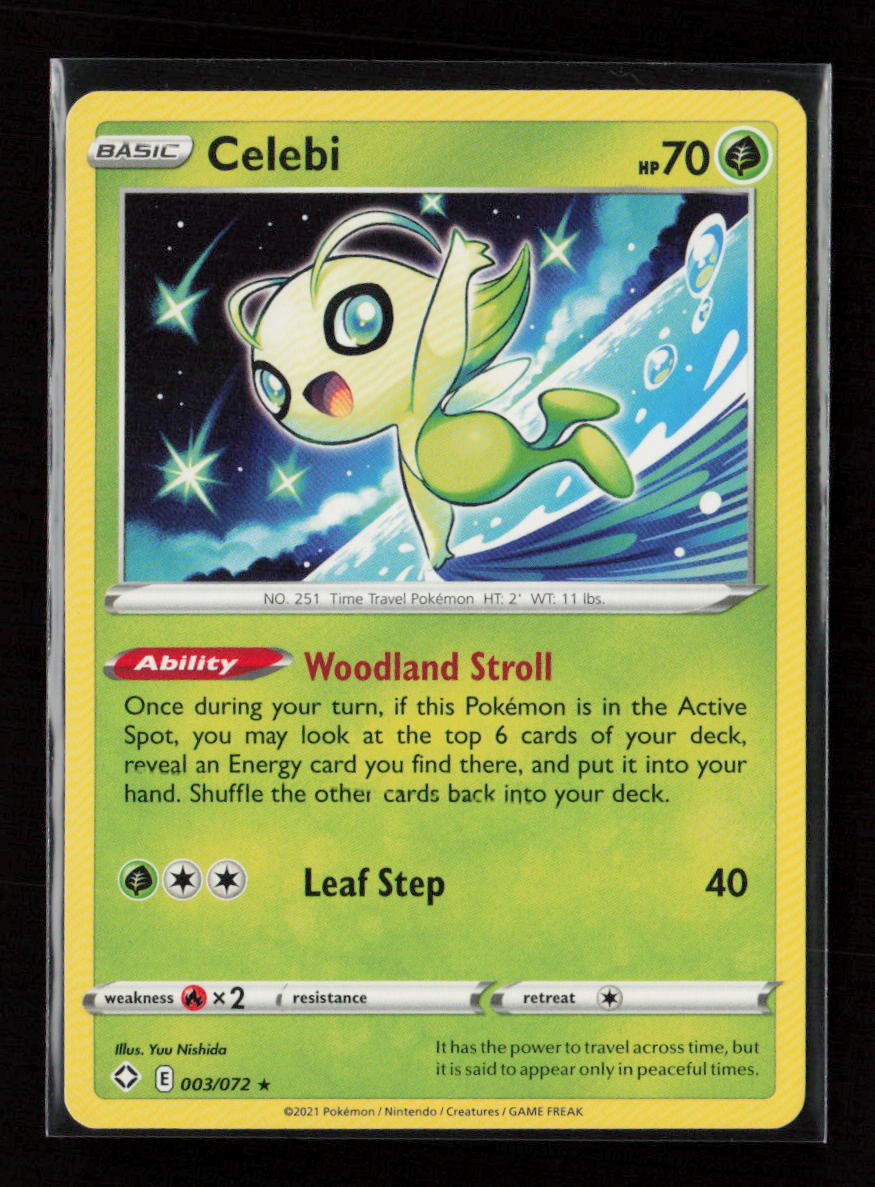 Celebi Rare Shining Fates 003/072 LP