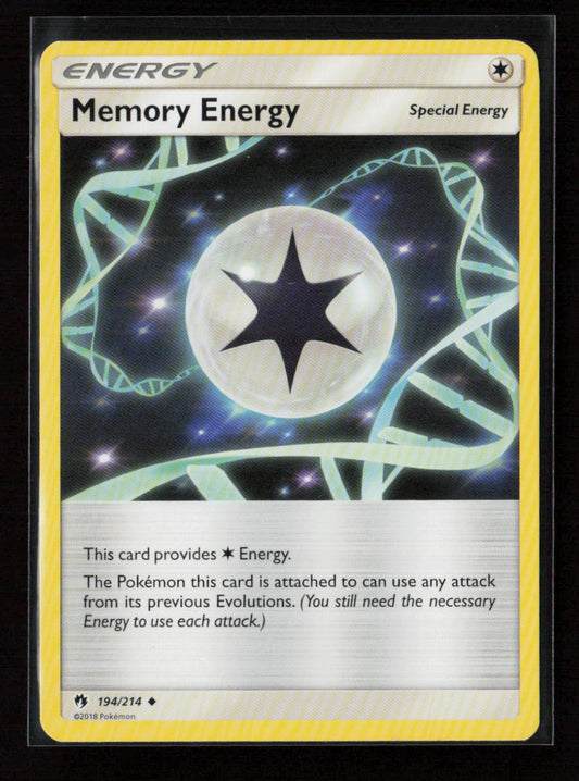 Memory Energy Uncommon SM - Lost Thunder 194/214 LP