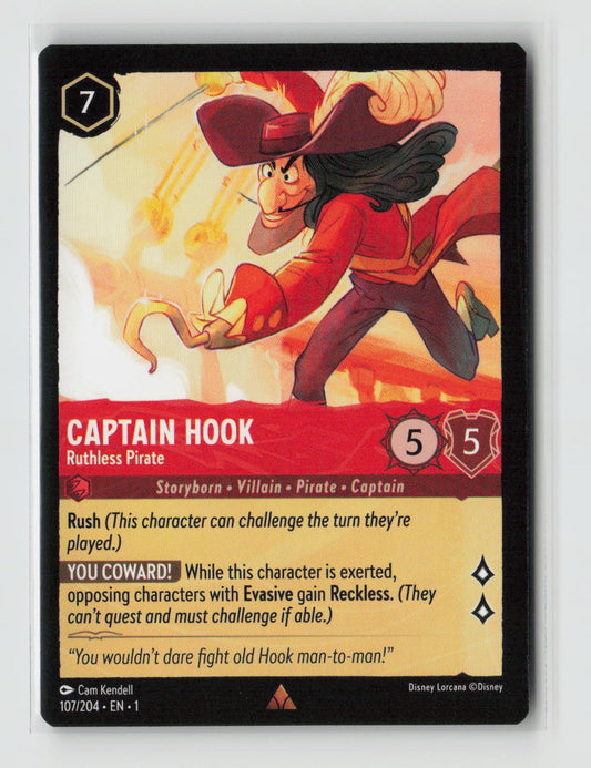 Captain Hook - Ruthless Pirate Rare The First Chapter 107/204 NM
