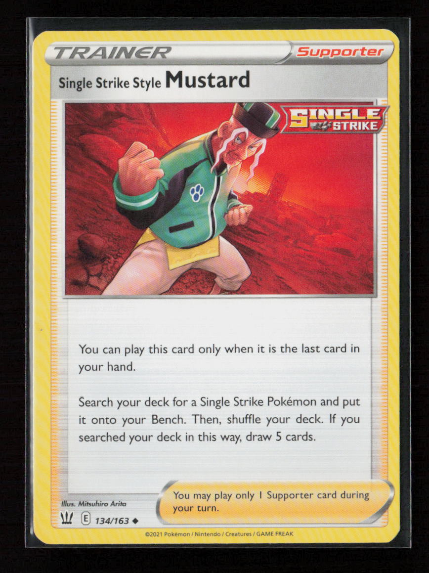Single Strike Style Mustard Uncommon SWSH05: Battle Styles 134/163 LP