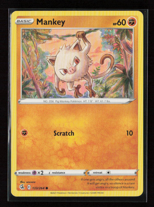 Mankey Common SWSH08: Fusion Strike 133/264 LP