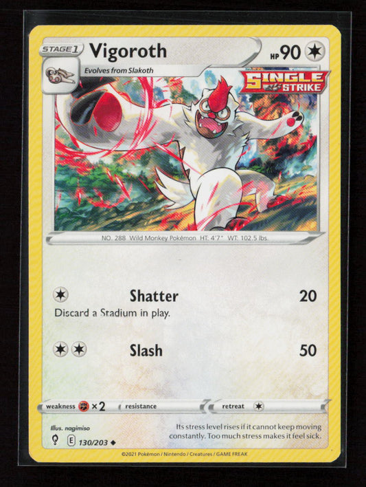 Vigoroth Uncommon SWSH07: Evolving Skies 130/203 LP