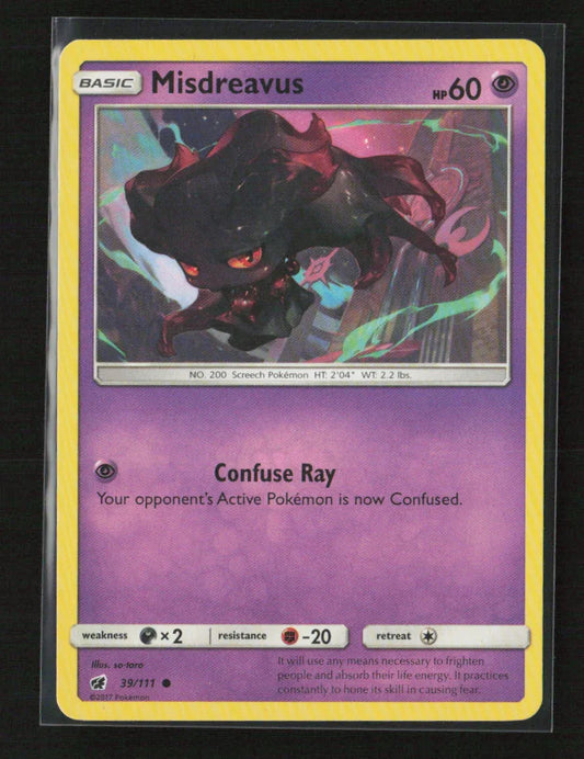 Misdreavus Common SM - Crimson Invasion 39/111 LP - Kang's Collectibles