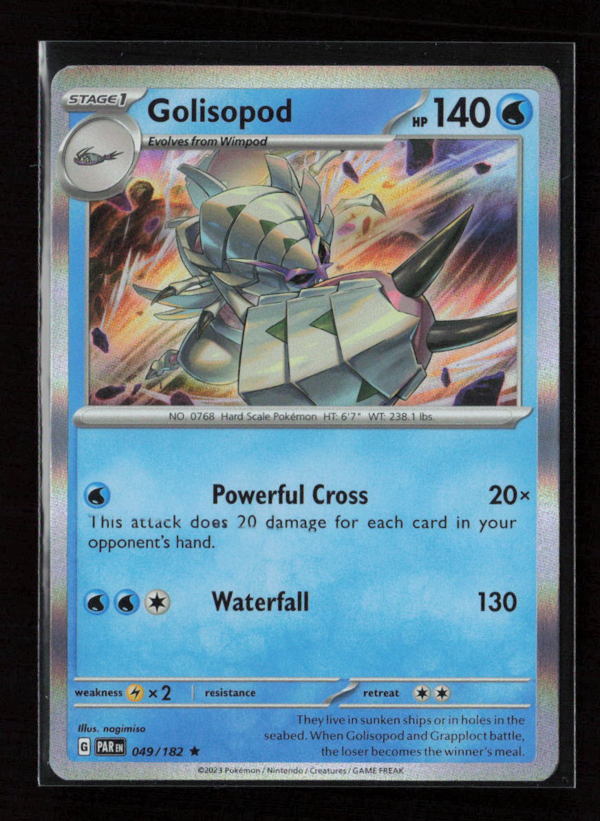 Golisopod Rare SV04: Paradox Rift 049/182 NM