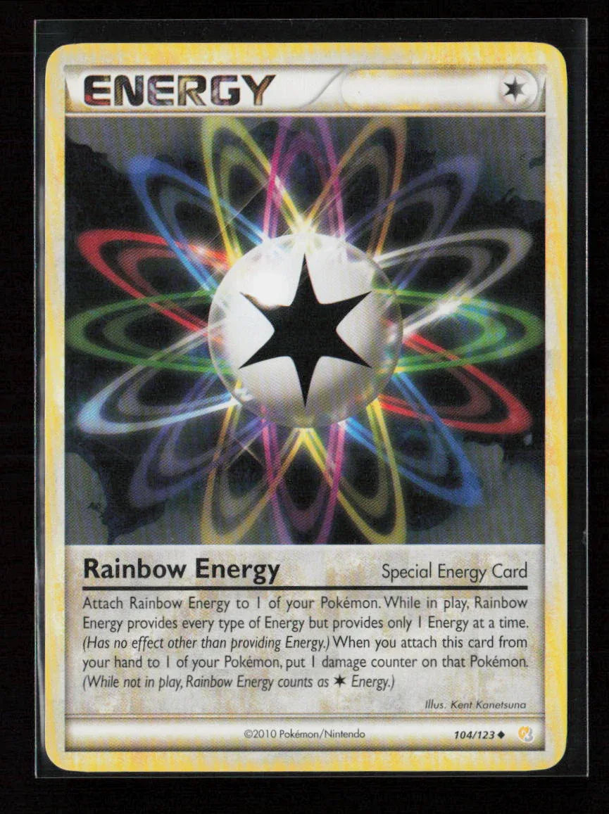Rainbow Energy Uncommon HeartGold SoulSilver 104/123 LP - Kang's Collectibles