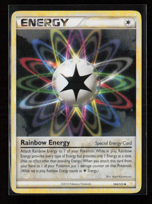 Rainbow Energy Uncommon HeartGold SoulSilver 104/123 LP - Kang's Collectibles