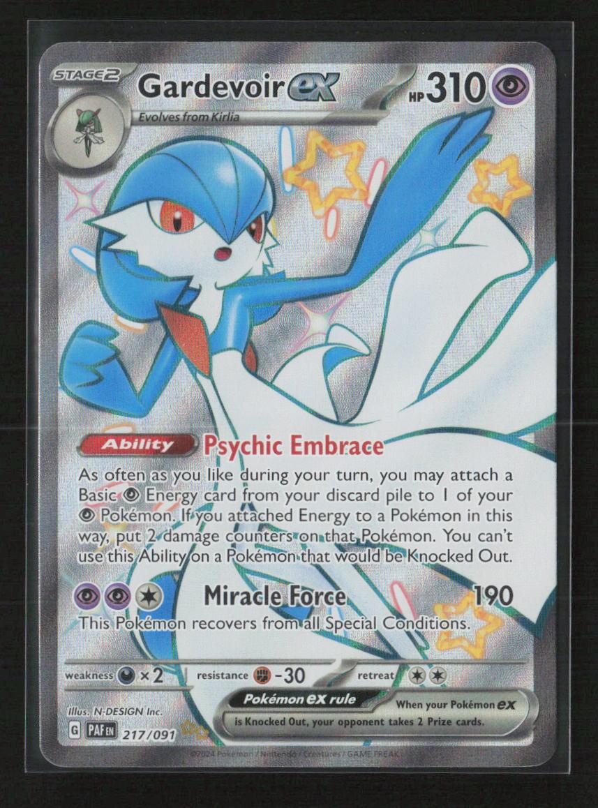 Gardevoir ex - Shiny Ultra Rare SV: Paldean Fates 217/091 NM - Kang's Collectibles