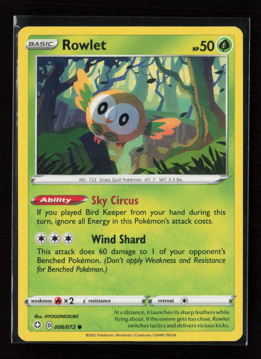 Rowlet Common Shining Fates 006/072 LP