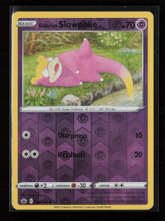Galarian Slowpoke Common SWSH06: Chilling Reign 054/198 NM