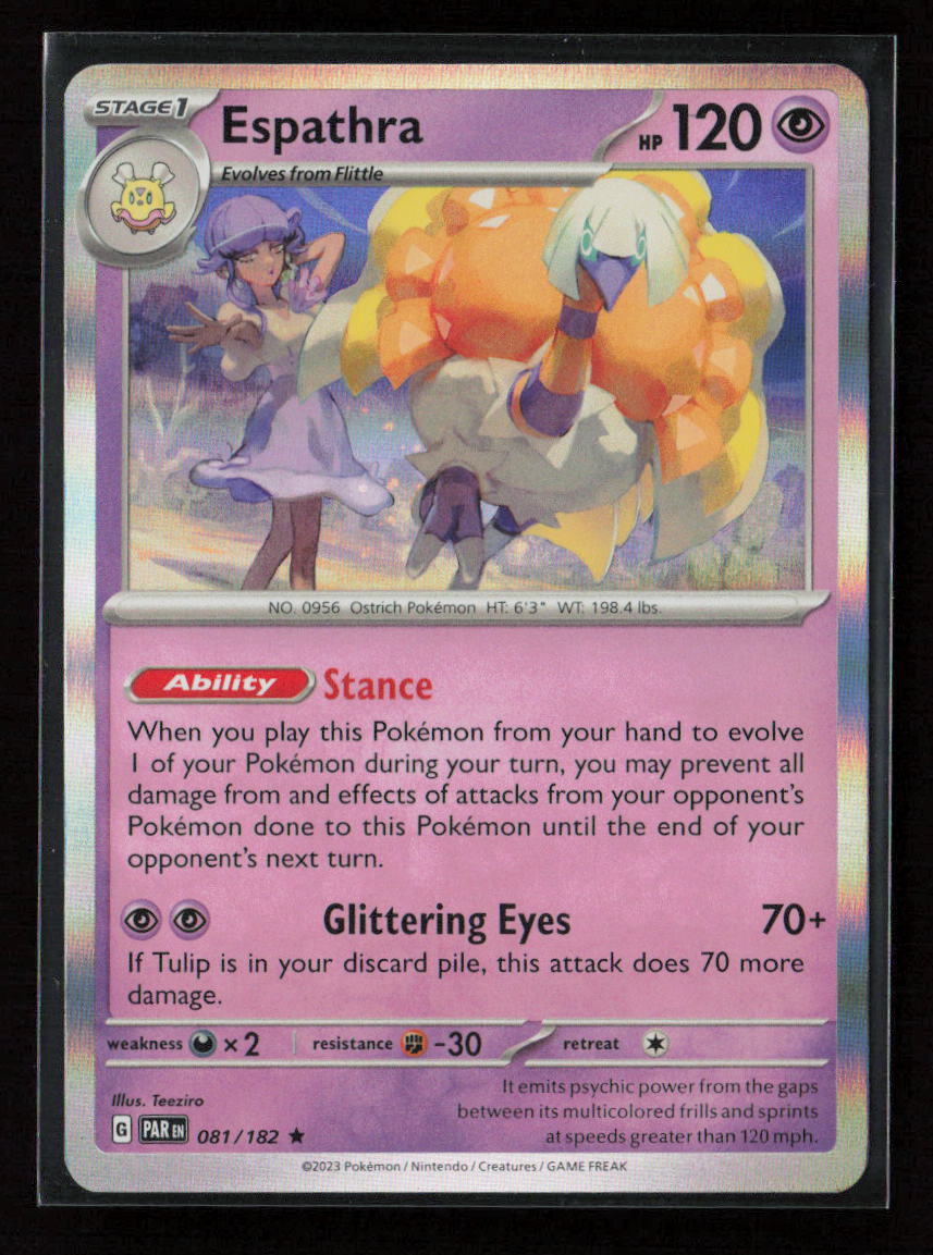 Espathra - Rare SV04: Paradox Rift 081/182 NM
