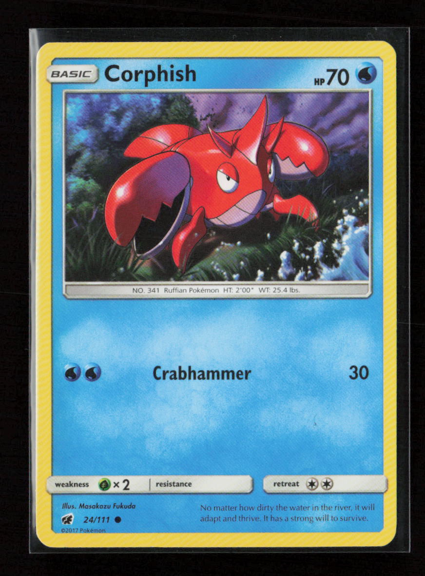 Corphish Common SM - Crimson Invasion 24/111 LP