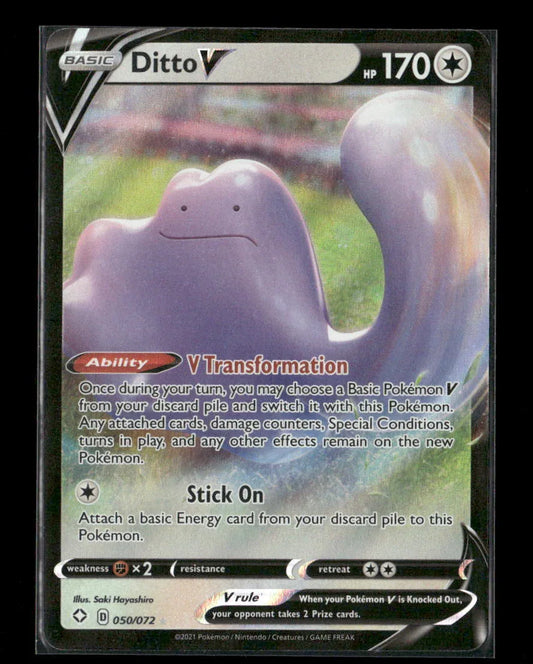 Ditto V Ultra Rare Shining Fates 050/072 LP - Kang's Collectibles
