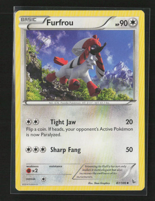 Furfrou Uncommon XY - Flashfire 87/106 LP - Kang's Collectibles