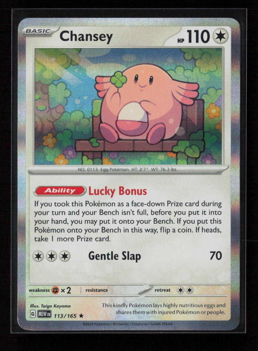 Chansey Rare SV: Scarlet & Violet 151 113/165 NM