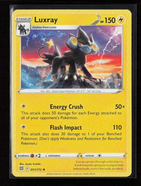 Luxray Rare SWSH09: Brilliant Stars 051/172 LP