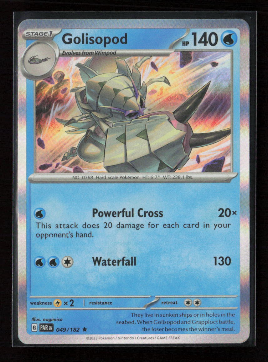 Golisopod Rare SV04: Paradox Rift 049/182 LP