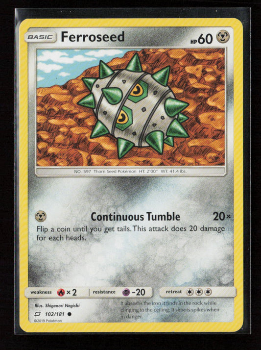 Ferroseed Common SM - Team Up 102/181 LP