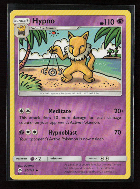 Hypno Uncommon SM Base Set 60/149 LP