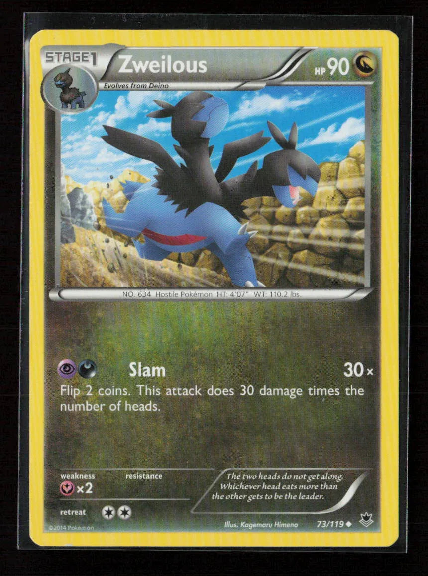 Zweilous Uncommon XY - Phantom Forces 73/119 LP - Kang's Collectibles