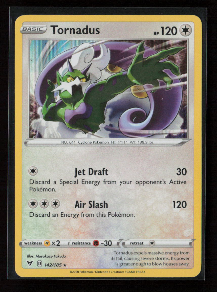 Tornadus Holo Rare SWSH04: Vivid Voltage 142/185 NM