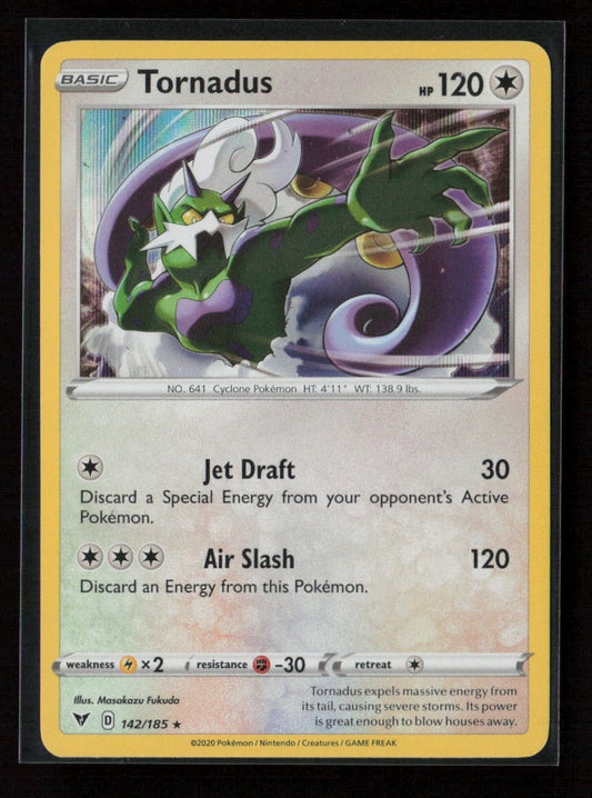 Tornadus Holo Rare SWSH04: Vivid Voltage 142/185 NM