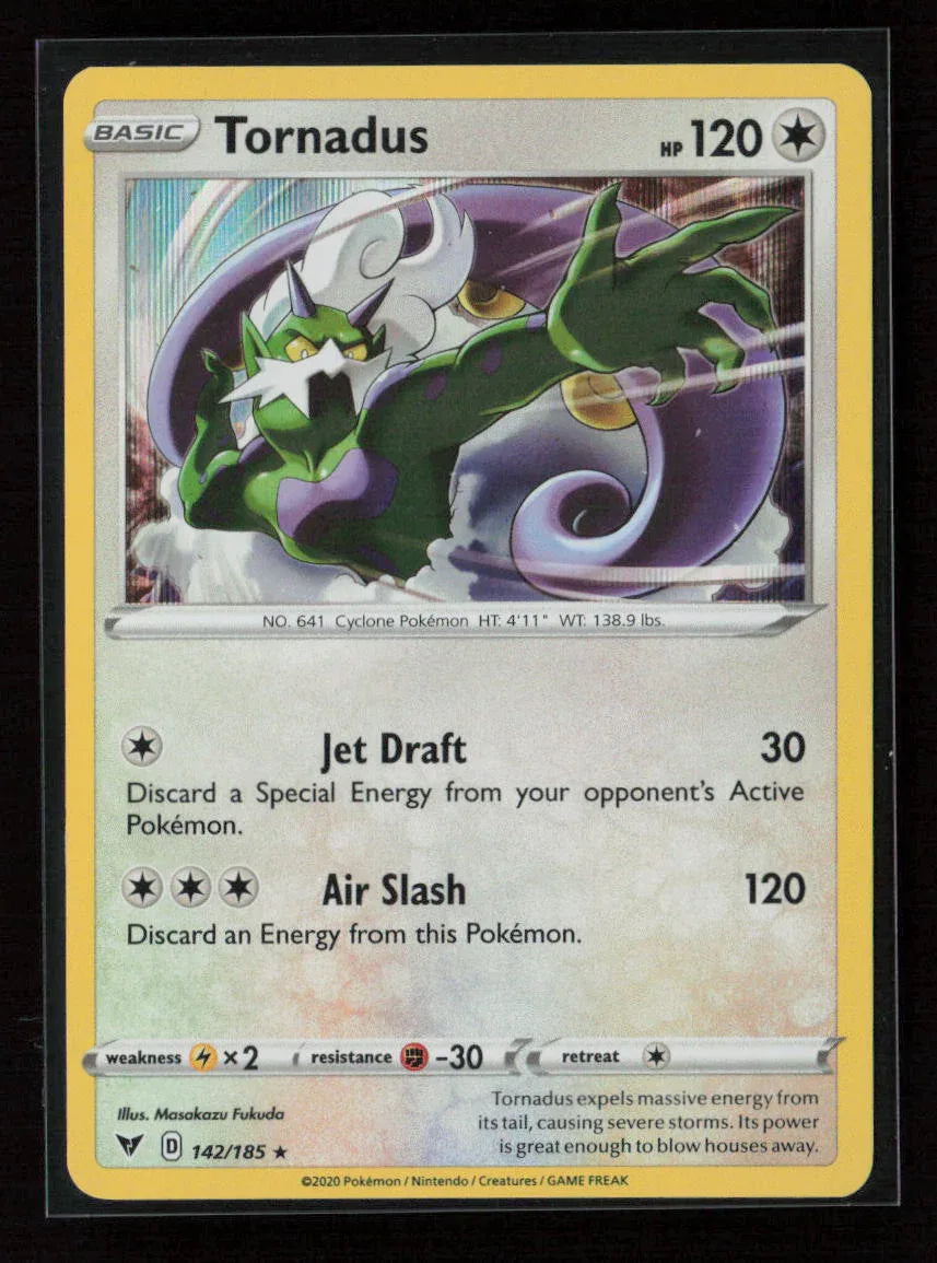 Tornadus Holo Rare SWSH04: Vivid Voltage 142/185 NM - Kang's Collectibles