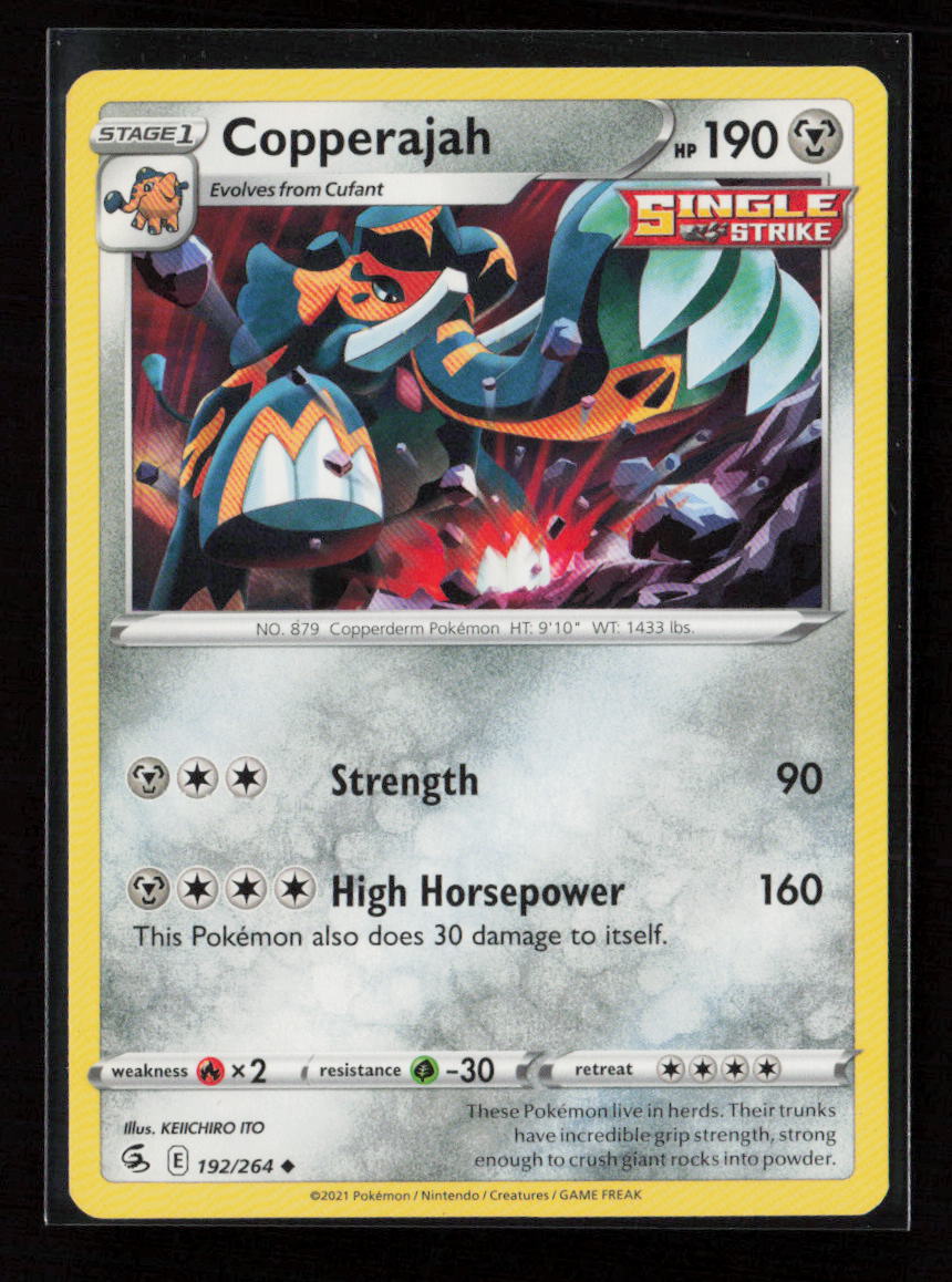 Copperajah Uncommon SWSH08: Fusion Strike 192/264 LP