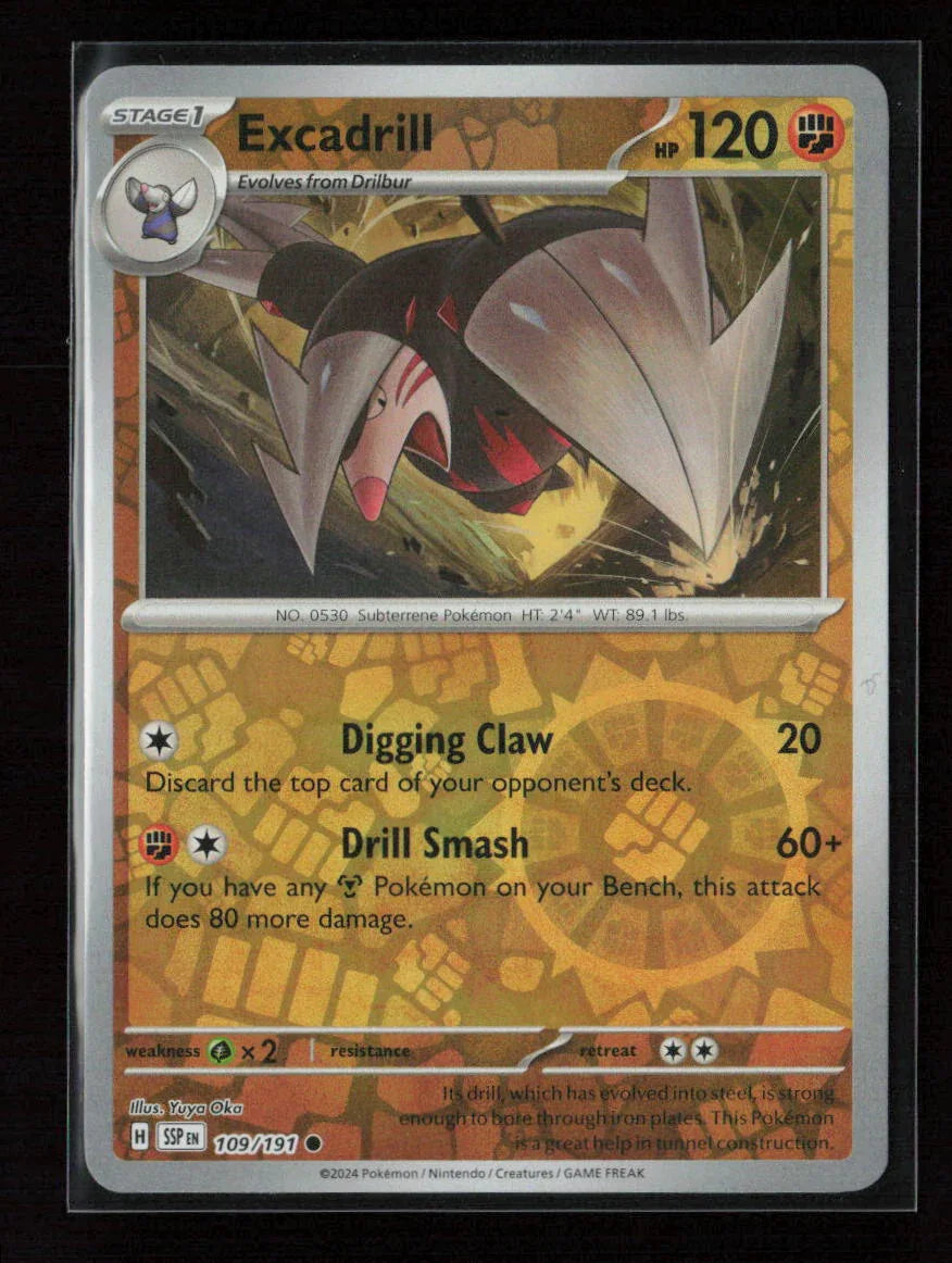 Excadrill Common SV08: Surging Sparks 109/191 NM - Kang's Collectibles