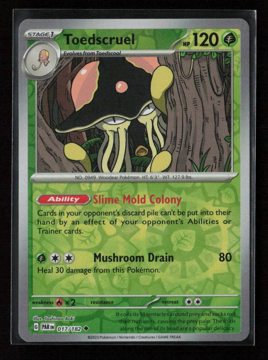 Toedscruel - Uncommon SV04: Paradox Rift 017/182 NM - Kang's Collectibles