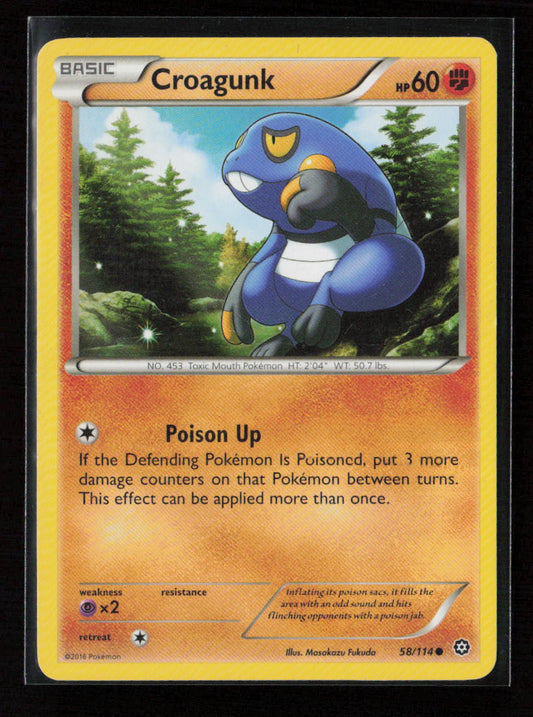 Croagunk Common XY - Steam Siege 58/114 LP