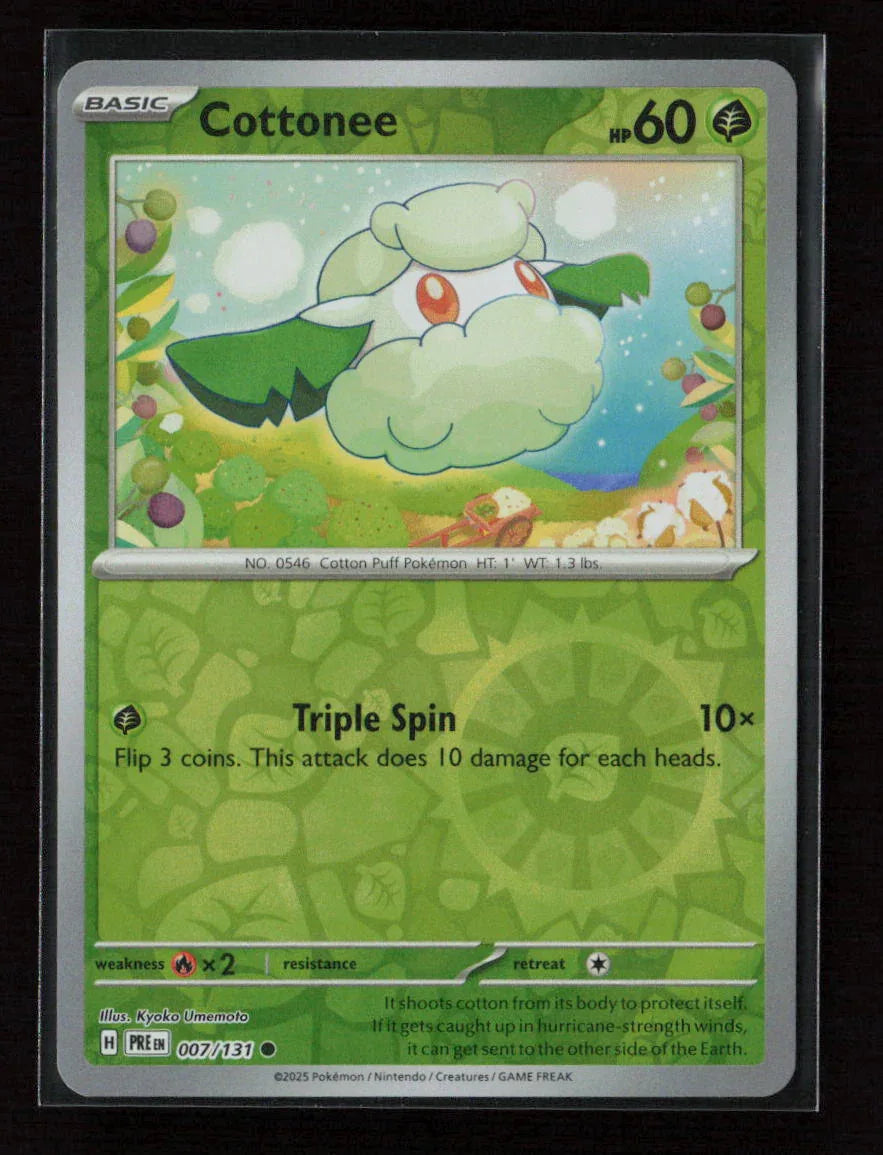 Cottonee Common SV: Prismatic Evolutions 007/131 NM - Kang's Collectibles