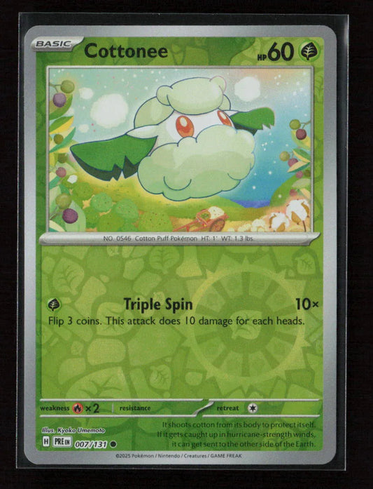 Cottonee Common SV: Prismatic Evolutions 007/131 NM - Kang's Collectibles