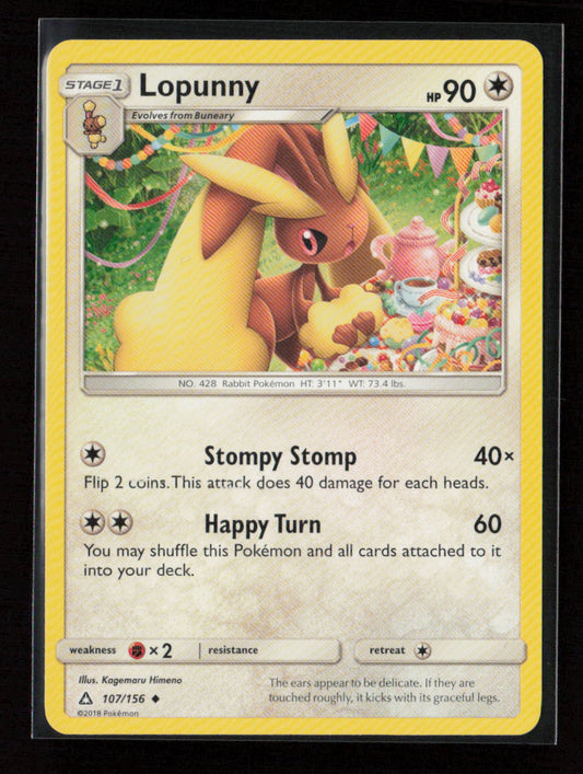 Lopunny Uncommon SM - Ultra Prism 107/156 LP