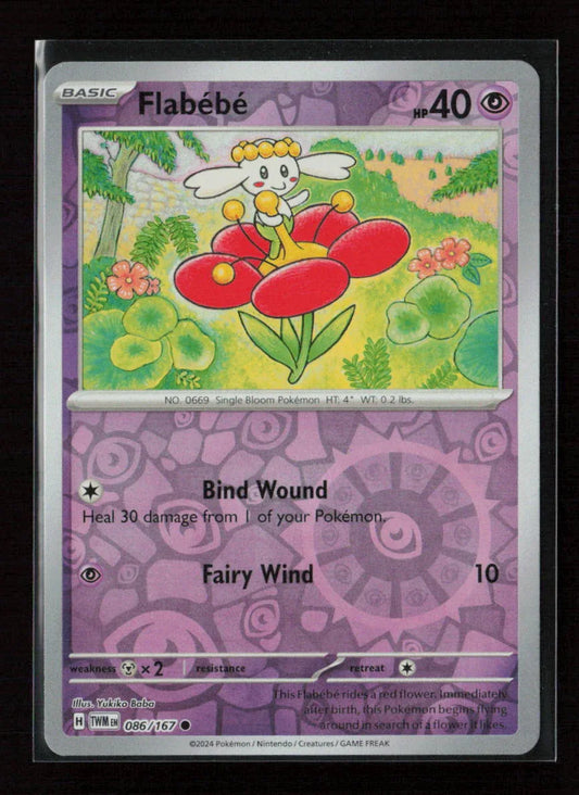Flabebe Common SV06: Twilight Masquerade 086/167 NM - Kang's Collectibles