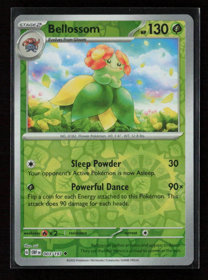 Bellossom Uncommon SV03: Obsidian Flames 003/197 NM
