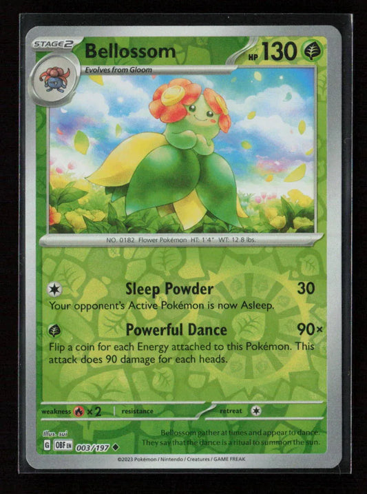Bellossom Uncommon SV03: Obsidian Flames 003/197 NM