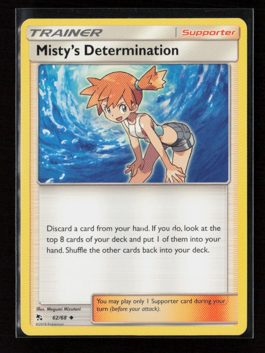 Misty's Determination Uncommon Hidden Fates 62/68 LP