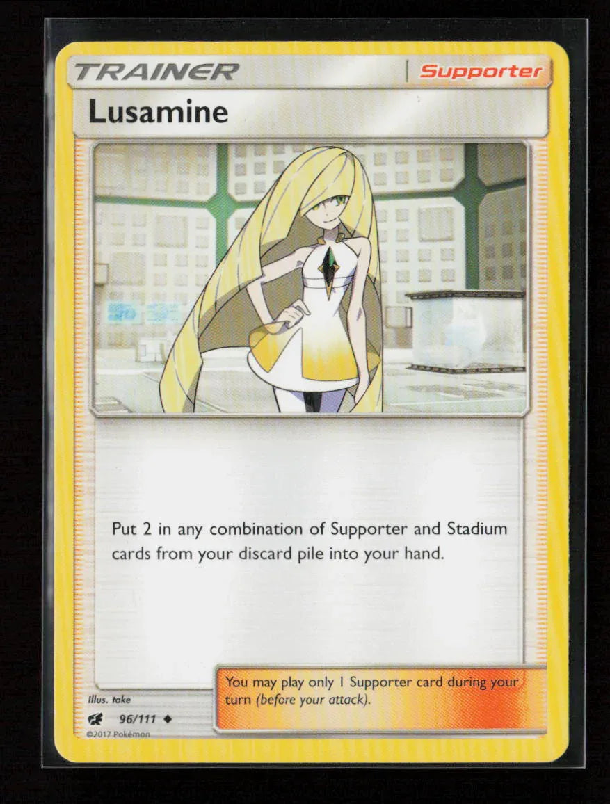 Lusamine Uncommon SM - Crimson Invasion 96/111 NM - Kang's Collectibles