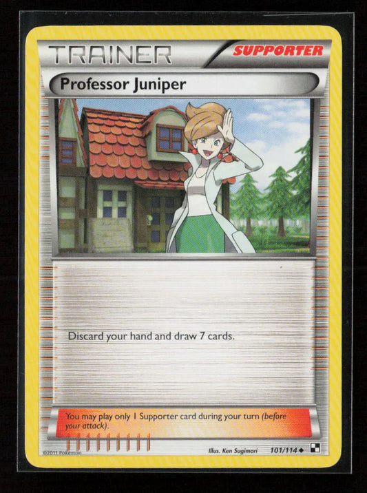 Professor Juniper Uncommon Black and White 101/114 NM - Kang's Collectibles