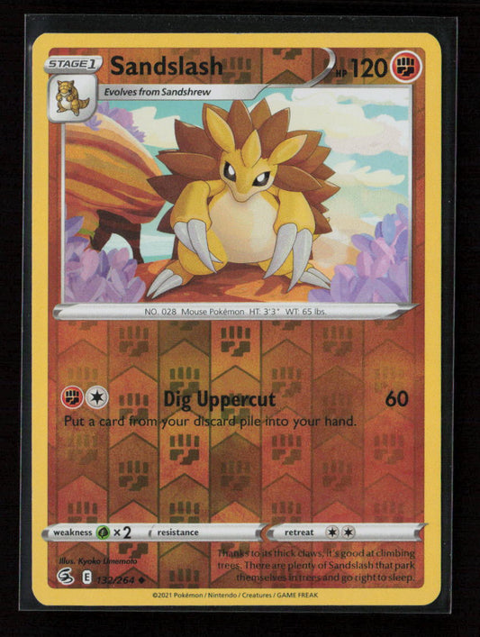 Sandslash Uncommon SWSH08: Fusion Strike 132/264 LP