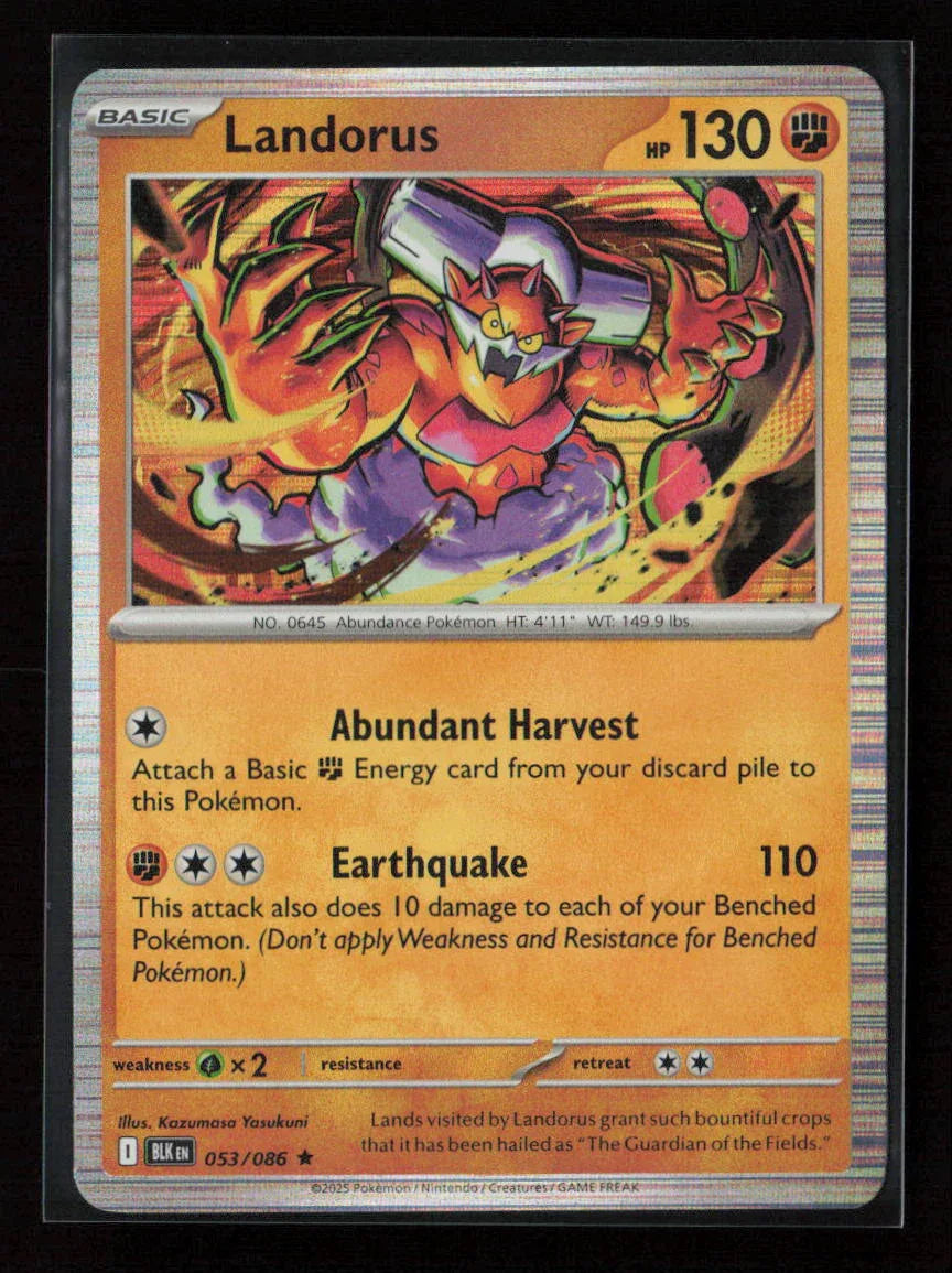 Landorus Rare SV: Black Bolt 053/086 NM - Kang's Collectibles