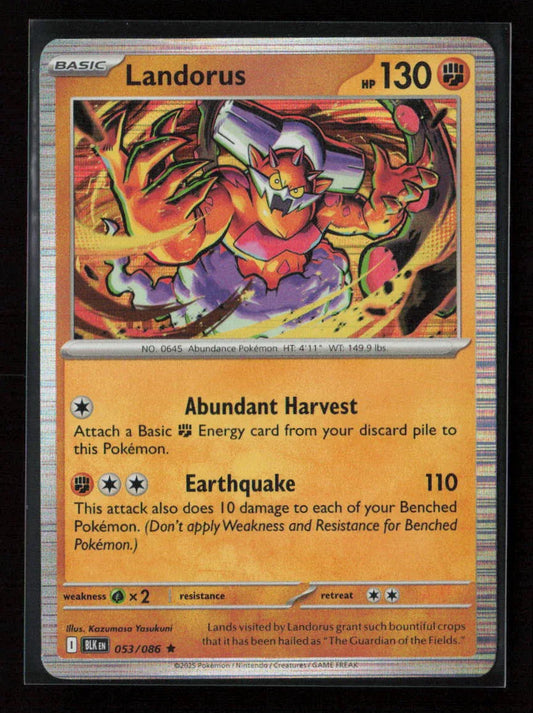 Landorus Rare SV: Black Bolt 053/086 NM - Kang's Collectibles