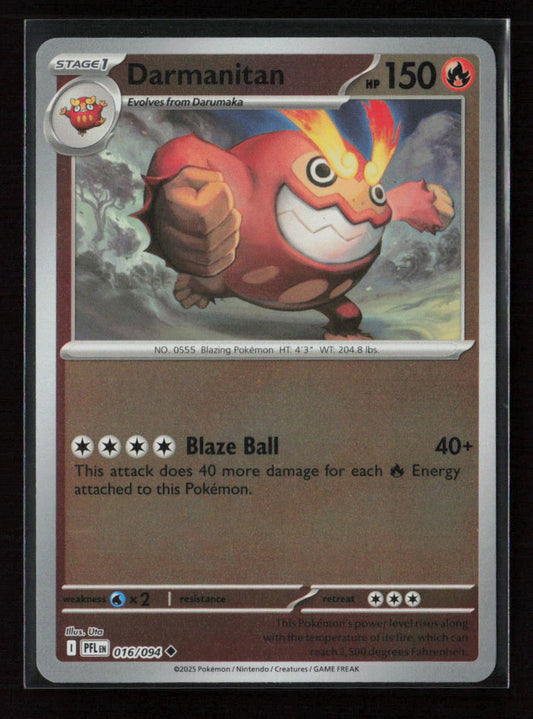 Darmanitan Uncommon ME02: Phantasmal Flames 016/094 NM