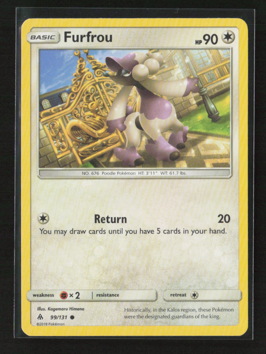 Furfrou Common SM - Forbidden Light 99/131 LP