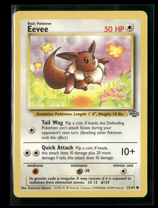 Eevee Common Jungle 51/64 LP - Kang's Collectibles