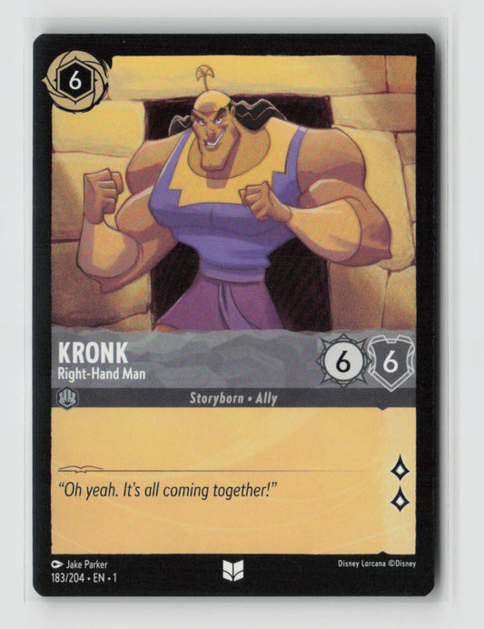 Kronk - Right-Hand Man Uncommon The First Chapter 183/204 NM
